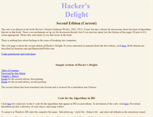 Tablet Screenshot of hackersdelight.org